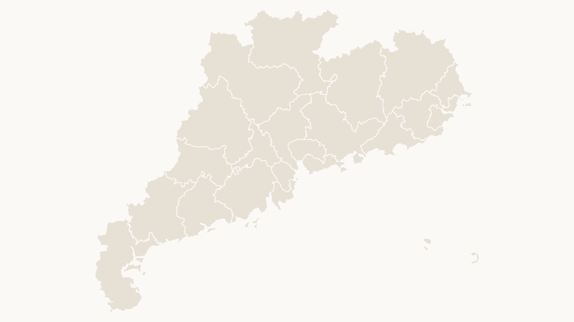 Guangdong Cities map preview