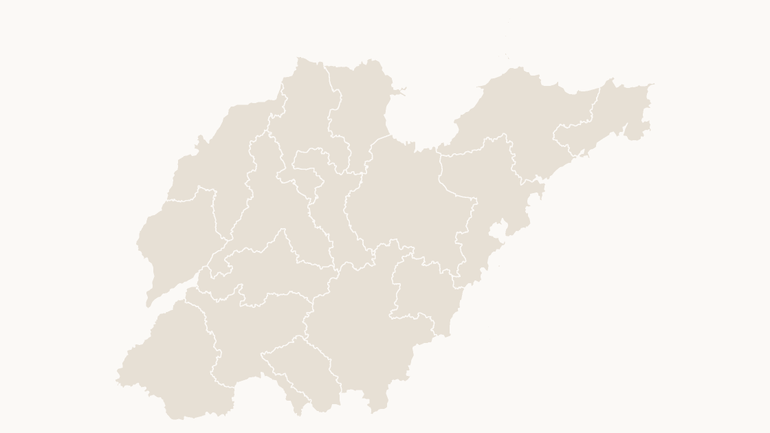 Shandong Cities map preview