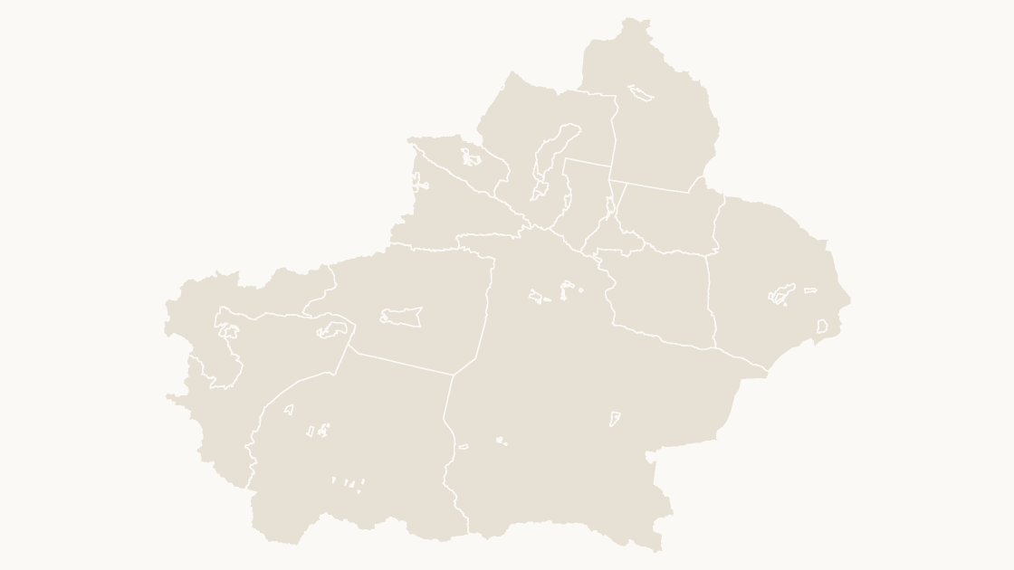 Xinjiang Uyghur Autonomous Cities map preview