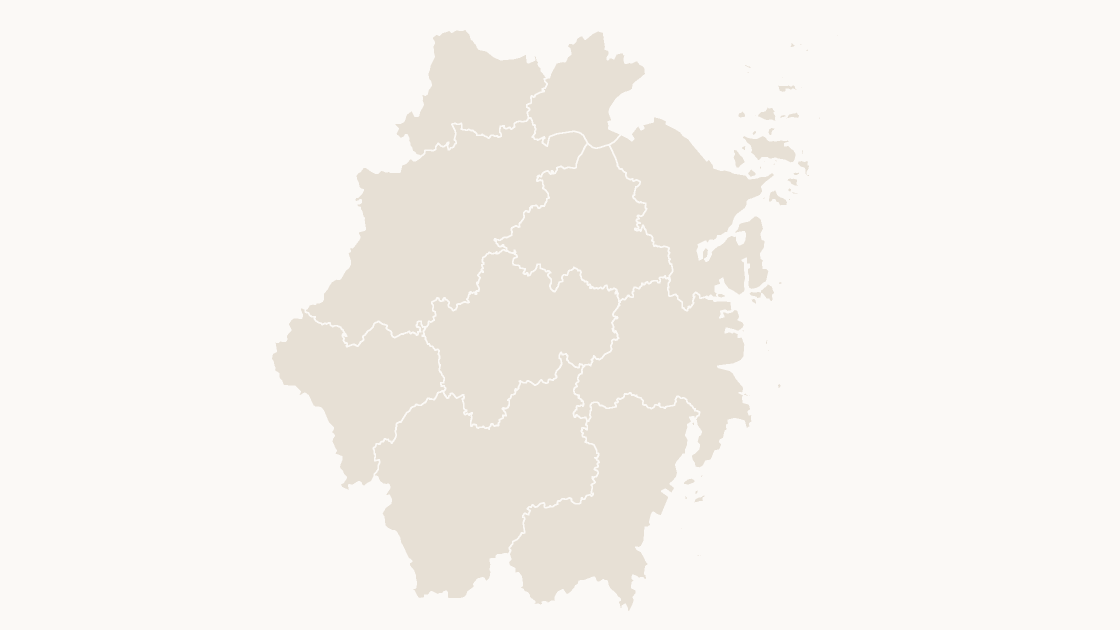 Zhejiang Cities map preview