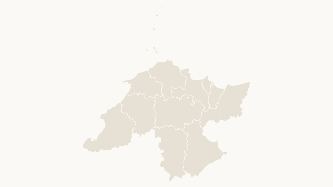Yantai Counties map preview