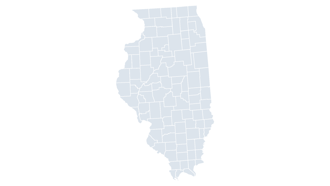 Illinois Counties map preview