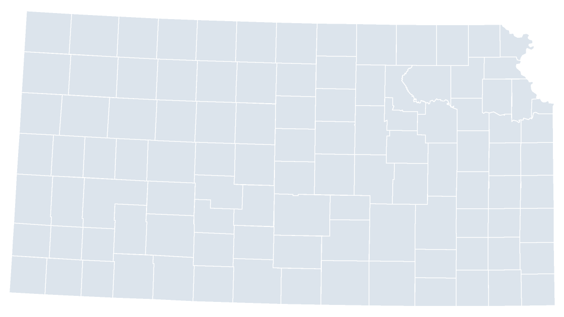 Kansas Counties map preview