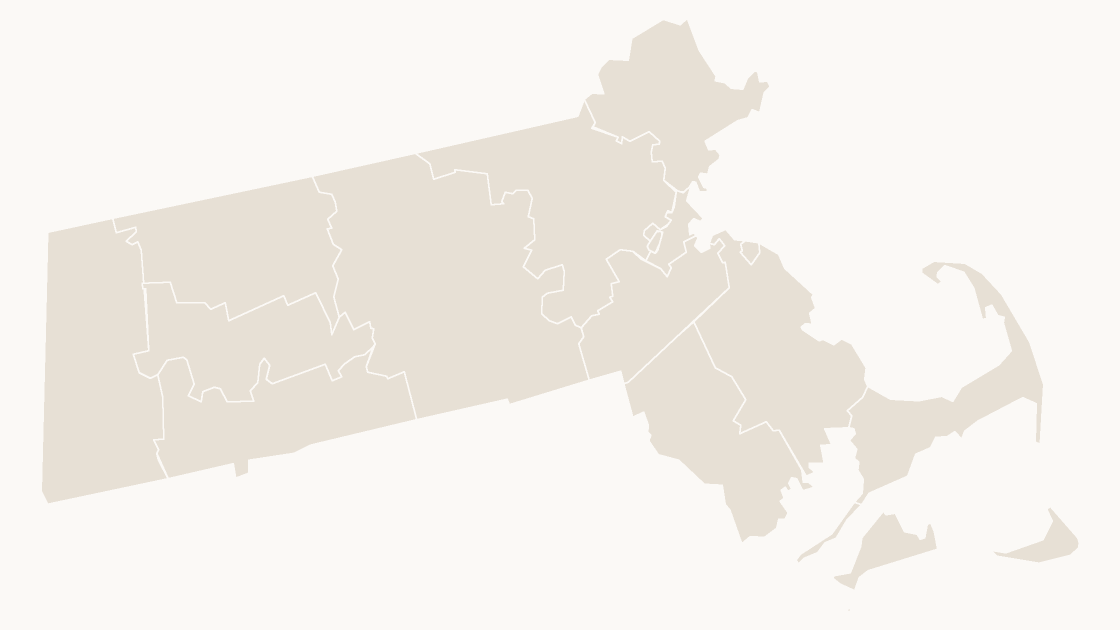 Massachusetts Counties map preview in the editorial theme