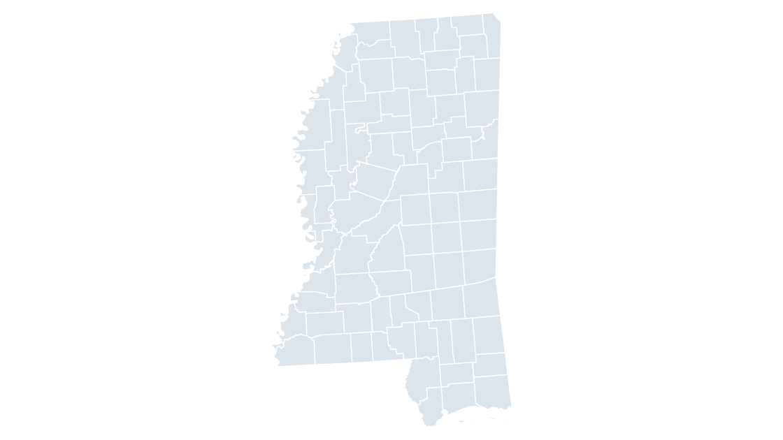 Mississippi Counties map preview