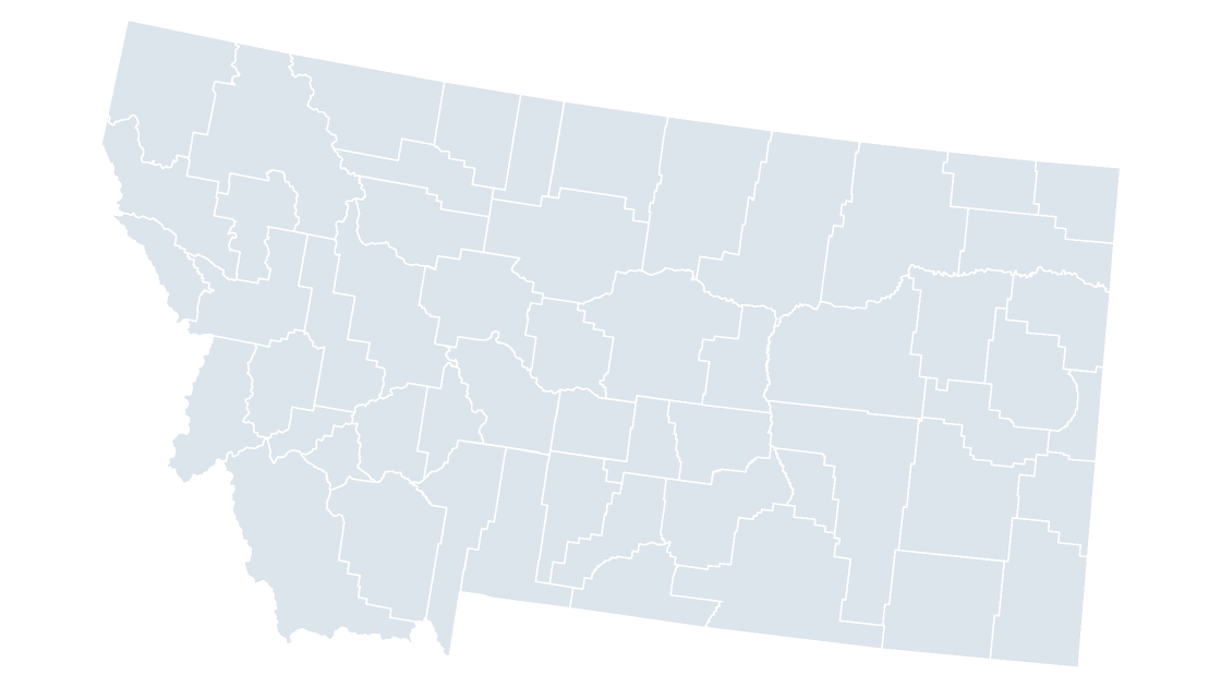 Montana Counties map preview