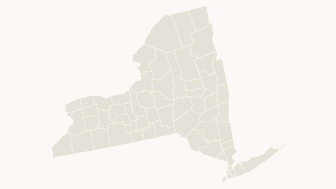 New York Counties map preview in the editorial theme