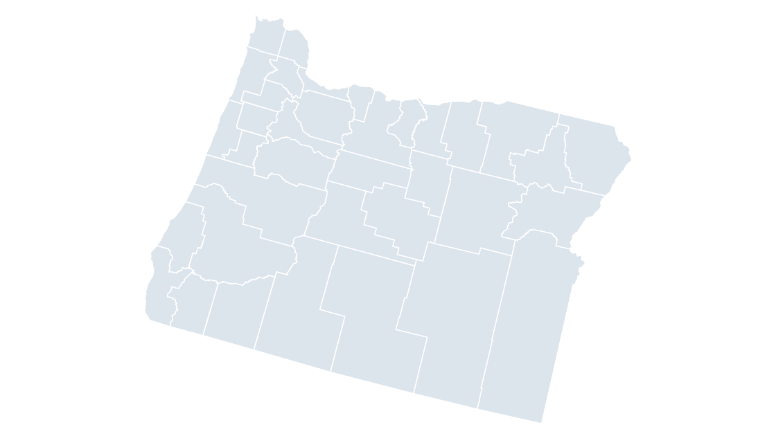Oregon Counties map preview