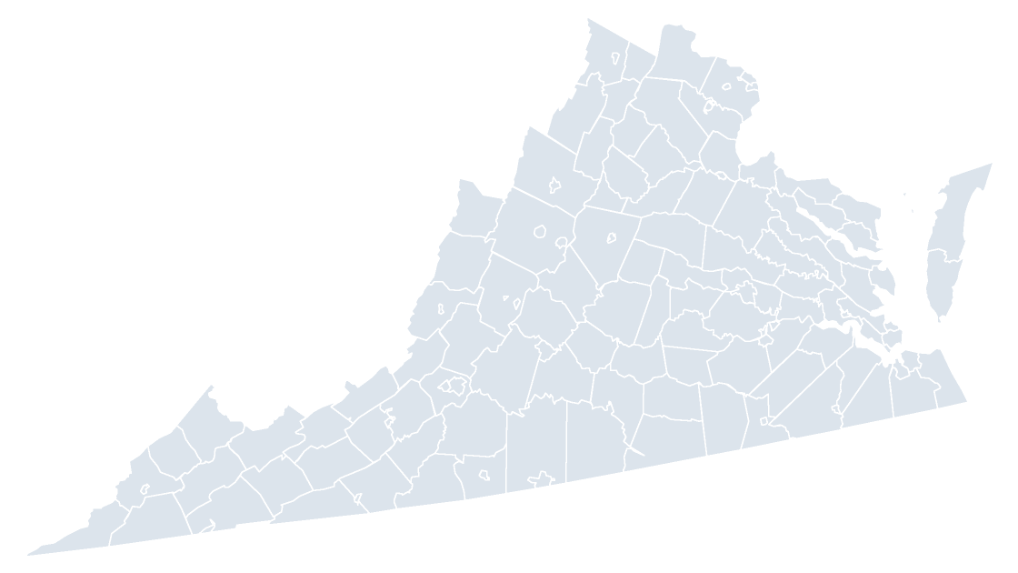 Virginia Counties map preview