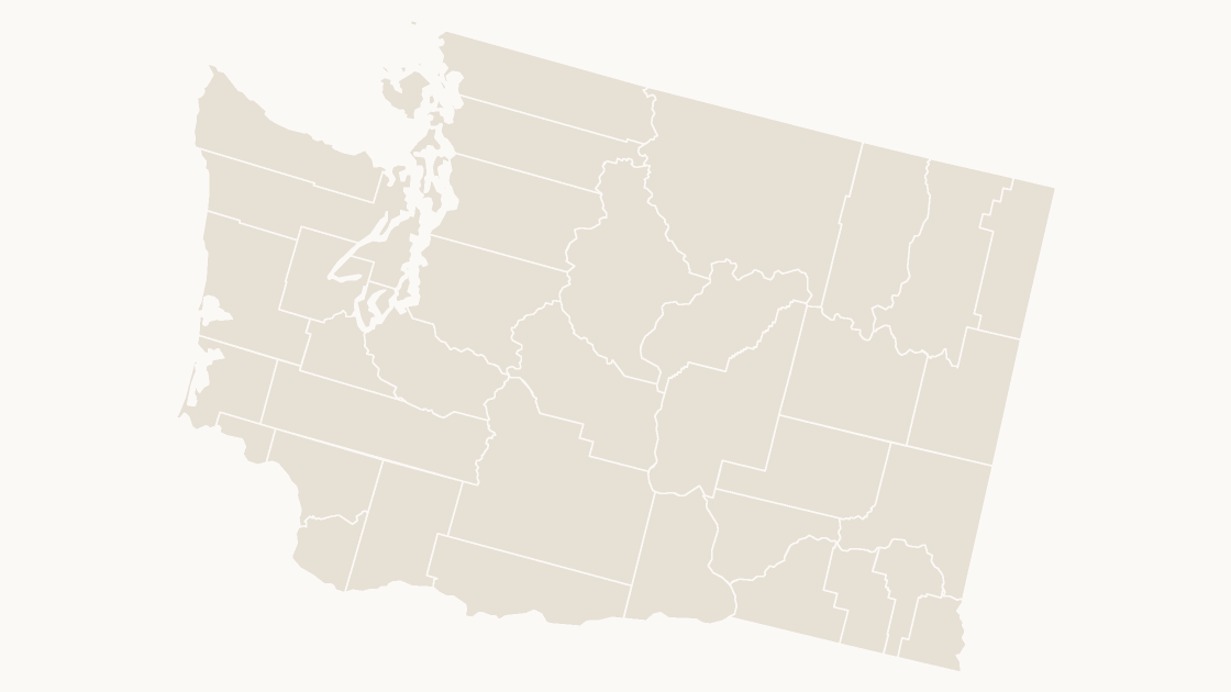 Washington Counties map preview in the editorial theme