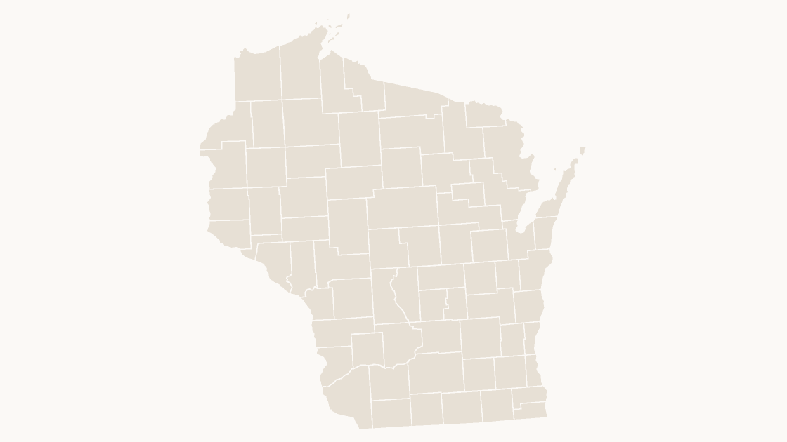 Wisconsin Counties map preview in the editorial theme