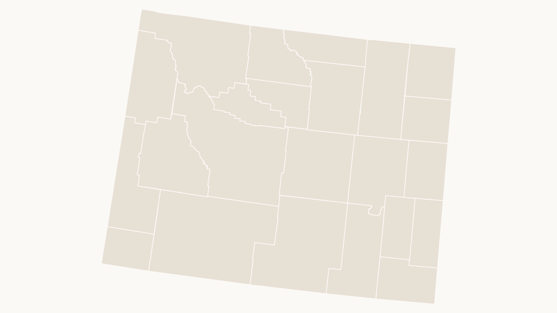 Wyoming Counties map preview in the editorial theme