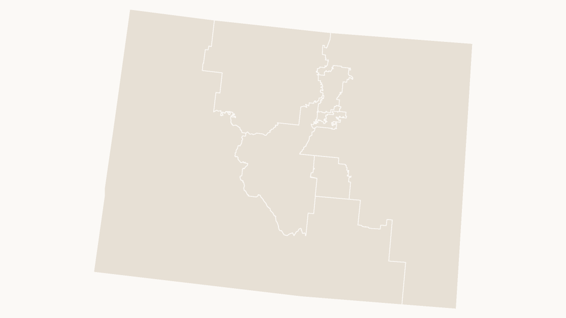 Colorado Congressional Districts map preview in the editorial theme
