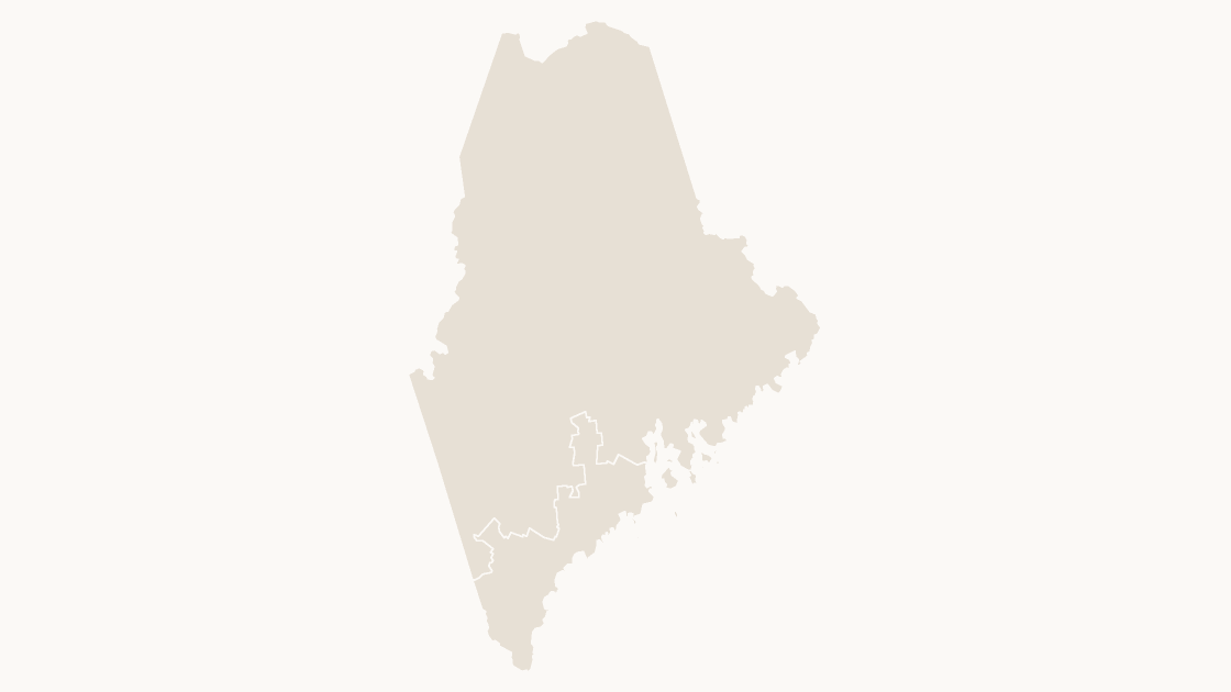 Maine Congressional Districts map preview in the editorial theme