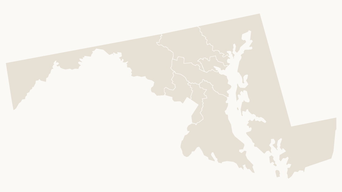 Maryland Congressional Districts map preview in the editorial theme