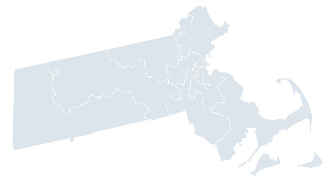 Massachusetts Congressional Districts map preview
