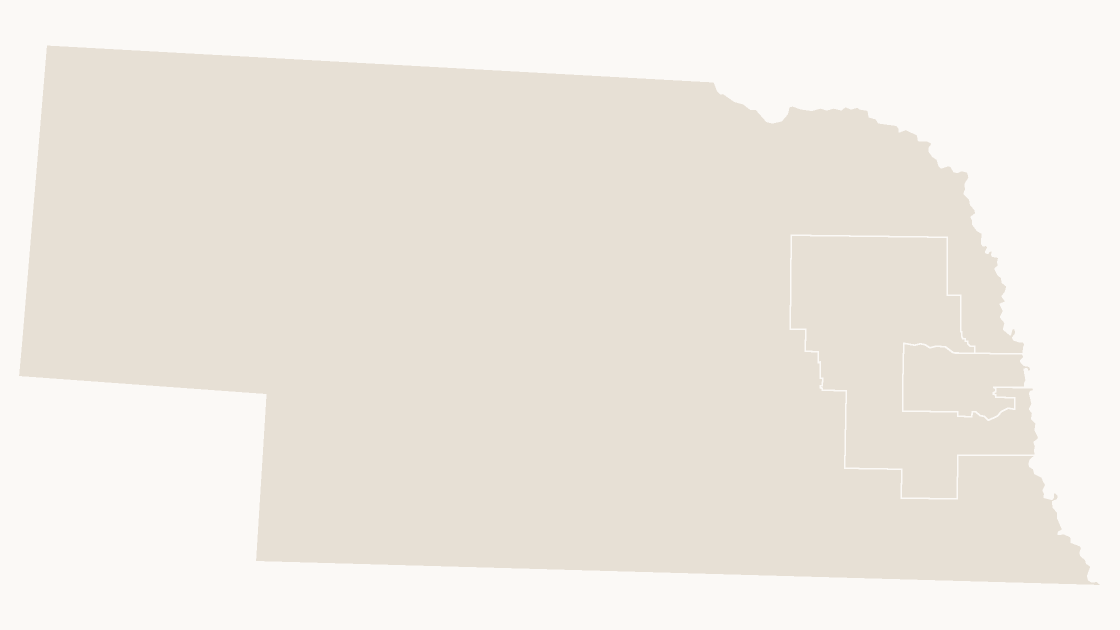 Nebraska Congressional Districts map preview in the editorial theme