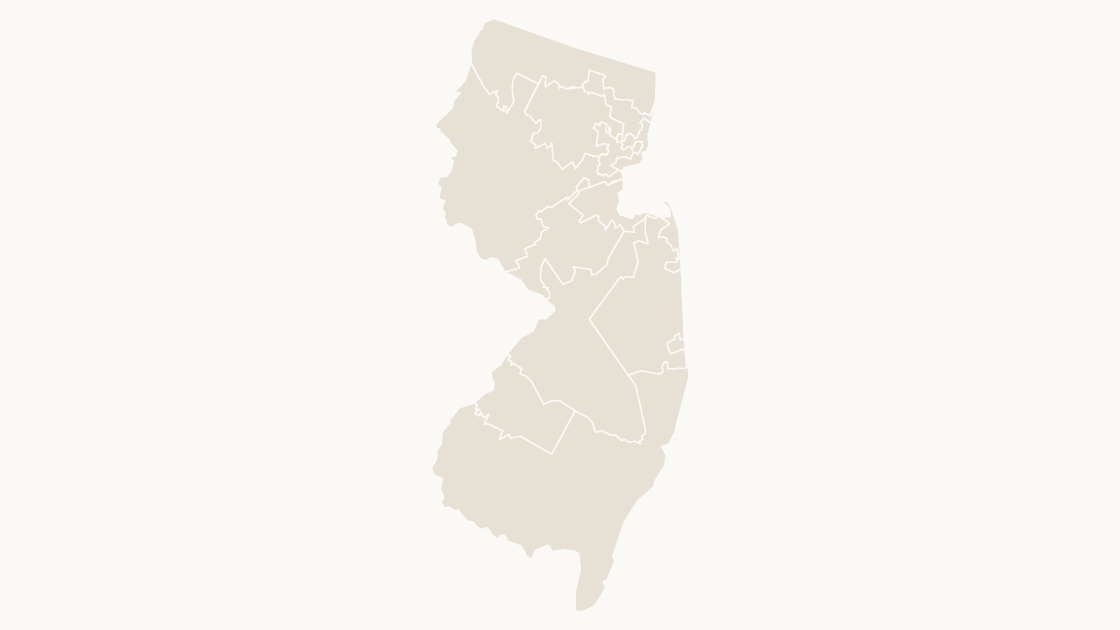 New Jersey Congressional Districts map preview in the editorial theme