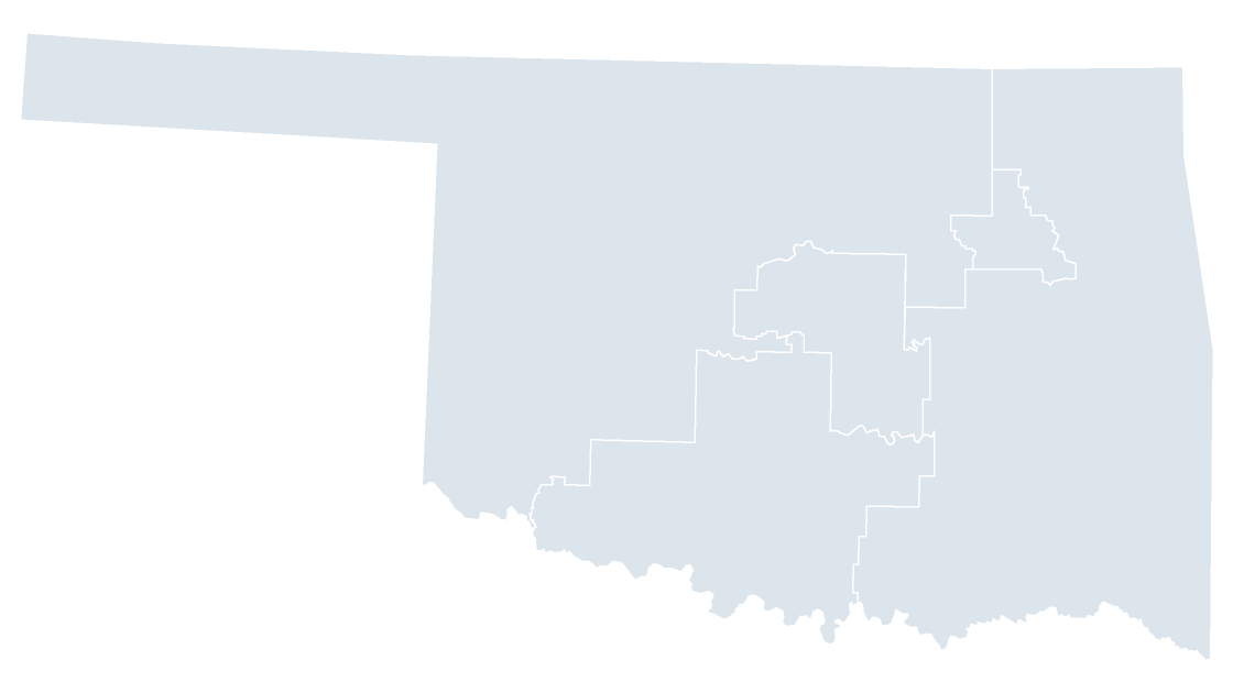 Oklahoma Congressional Districts map preview