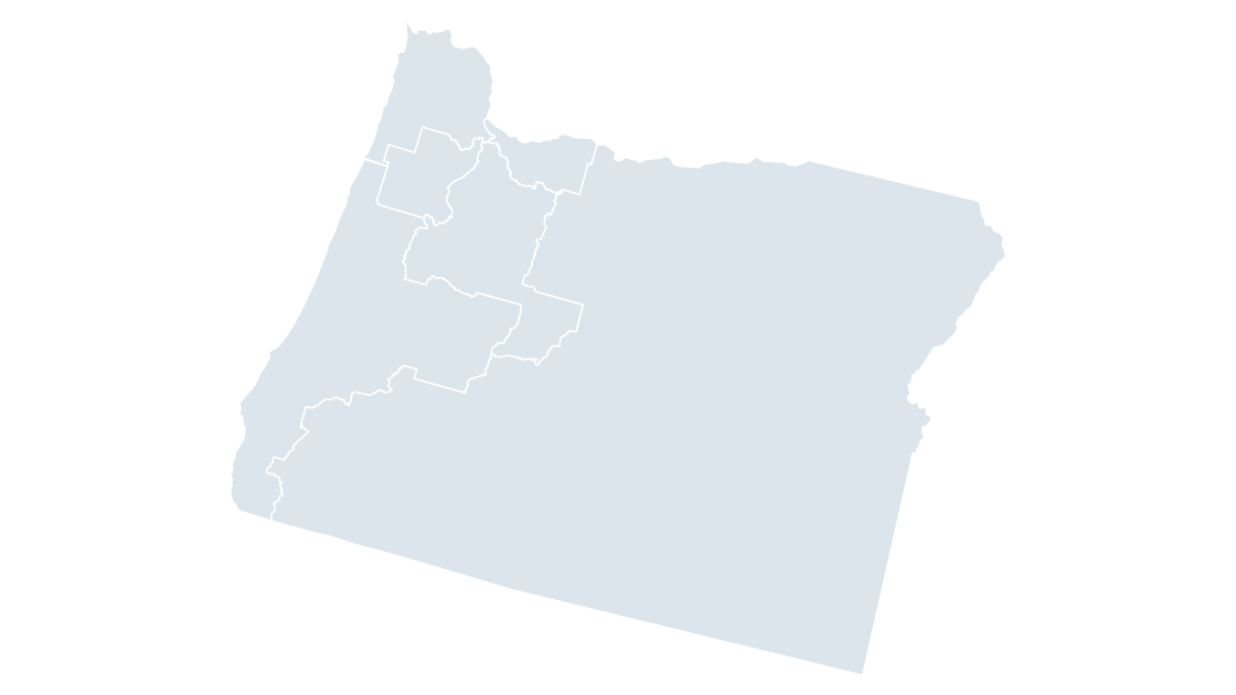 Oregon Congressional Districts map preview