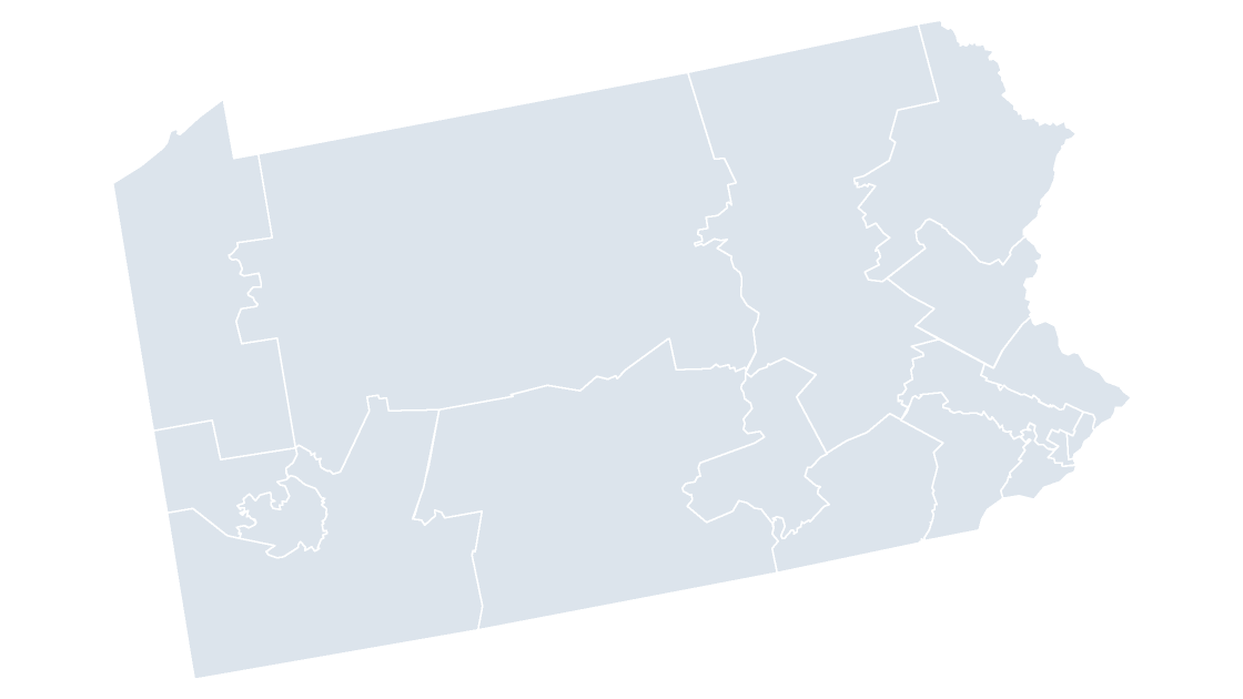 Pennsylvania Congressional Districts map preview