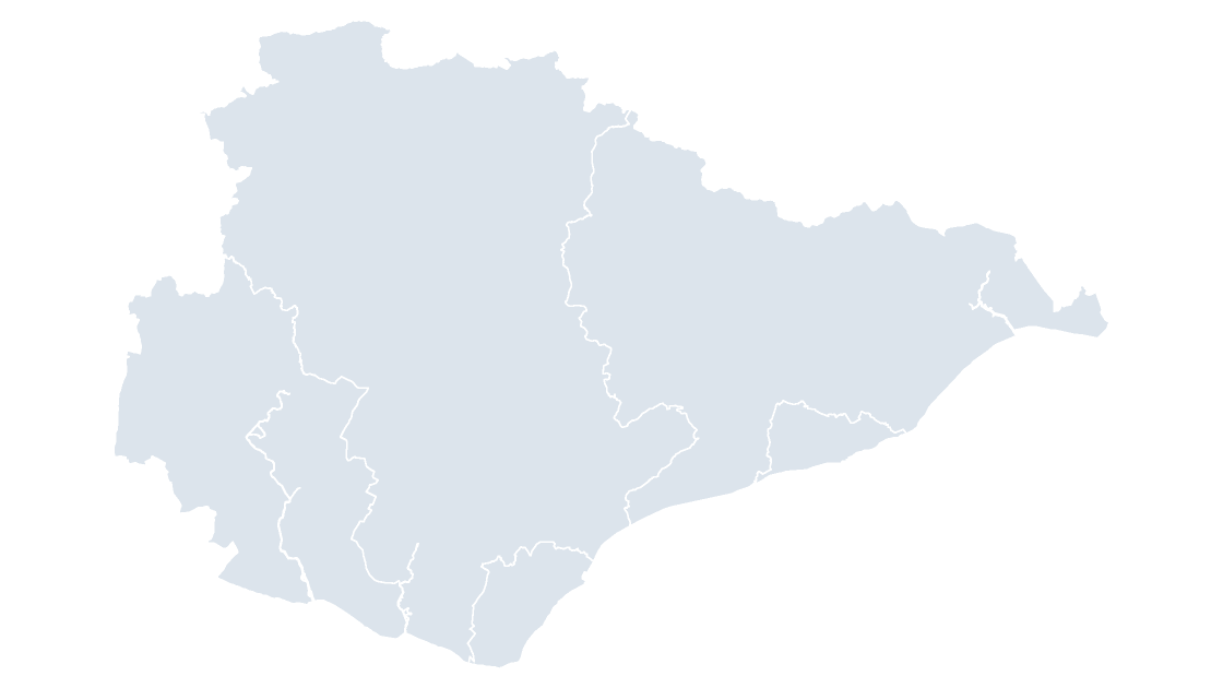 East Sussex Districts map preview