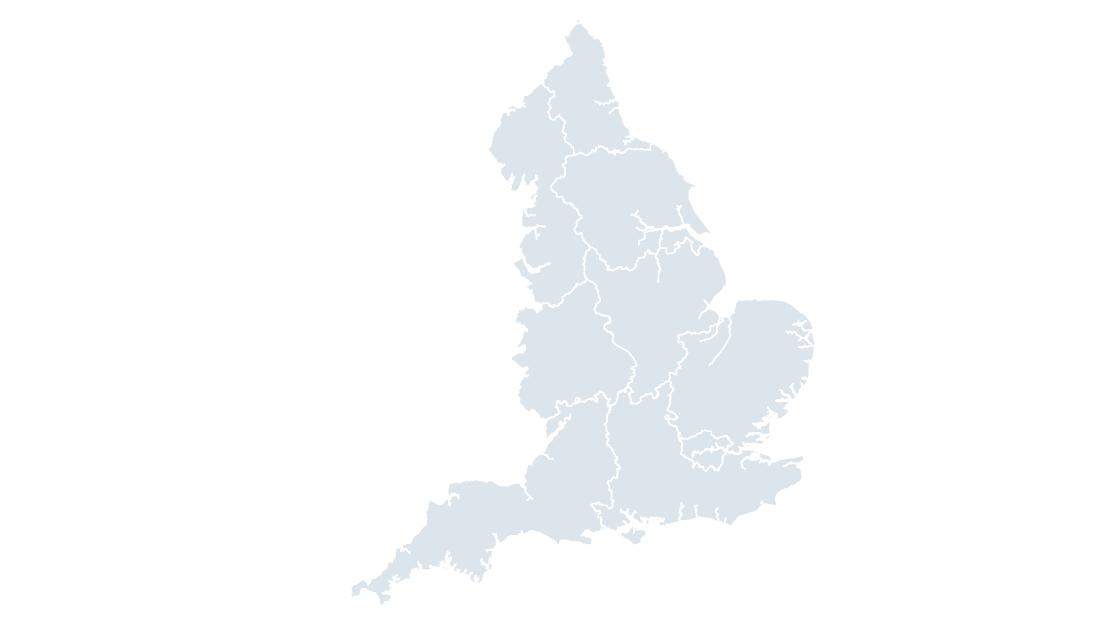 England Regions map preview