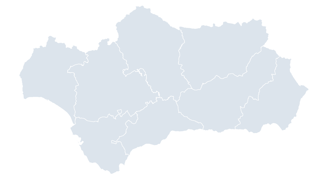 Andalucía Provincias map preview