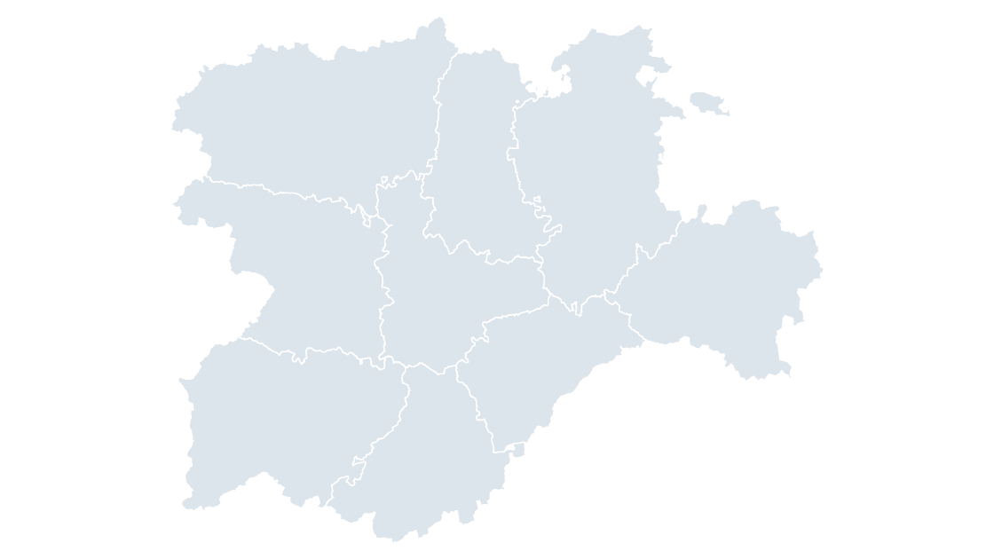 Castilla y León Provincias map preview
