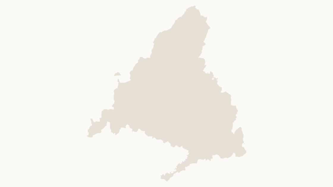 Comunidad de Madrid Provincias map preview in the editorial theme