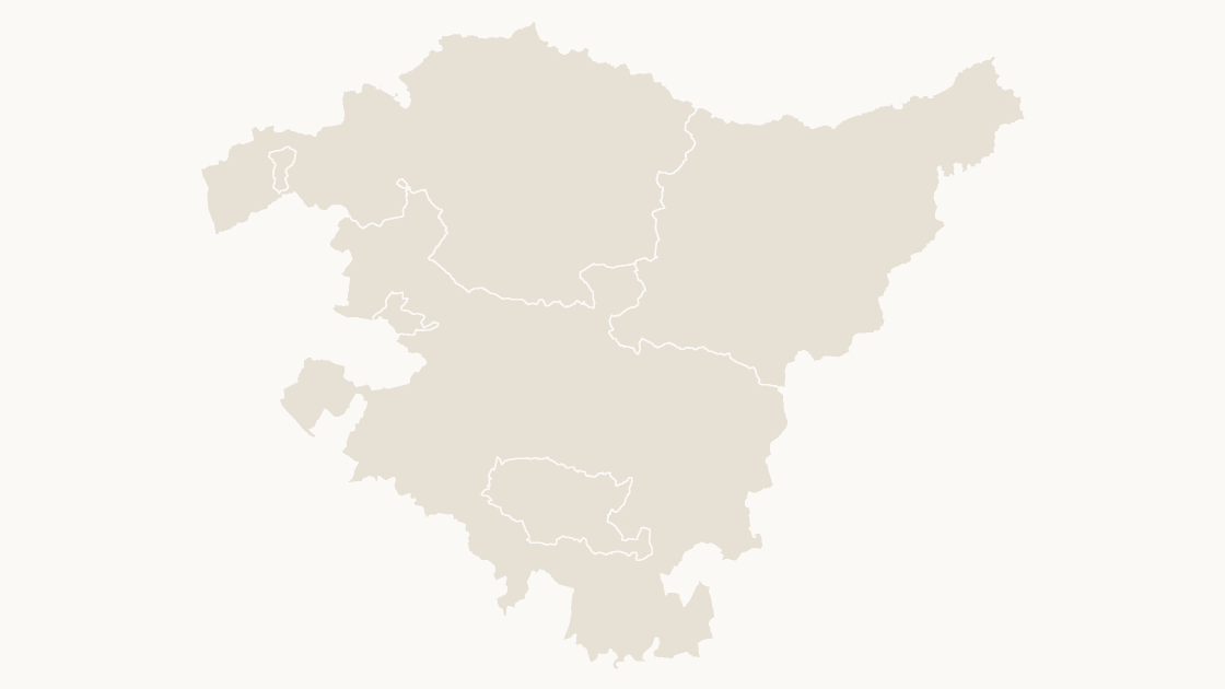 Euskadi Provincias map preview in the editorial theme