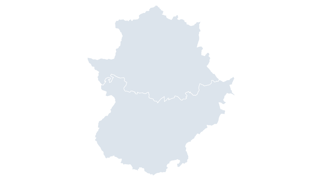 Extremadura Provincias map preview