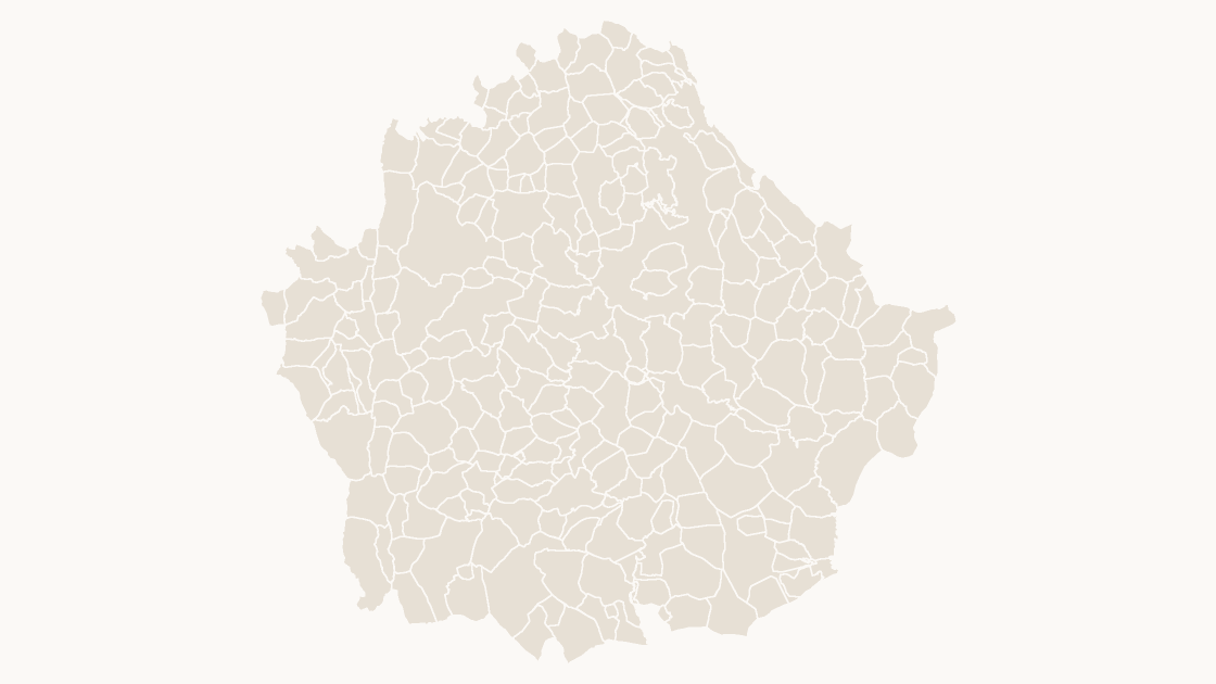 Cuenca Municipios map preview in the editorial theme