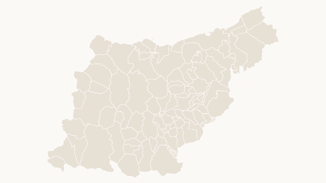 Gipuzkoa Municipios map preview in the editorial theme