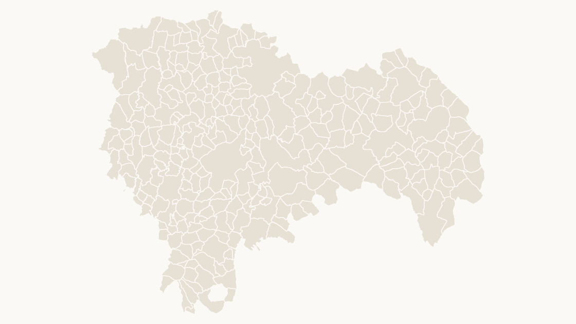Guadalajara Municipios map preview in the editorial theme