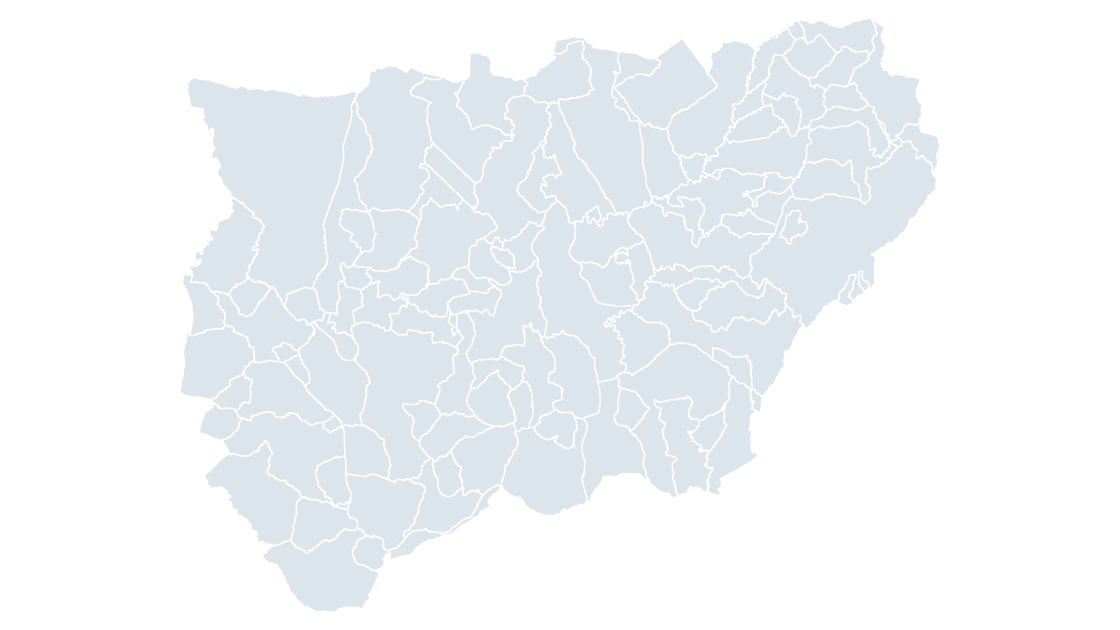 Jaén Municipios map preview