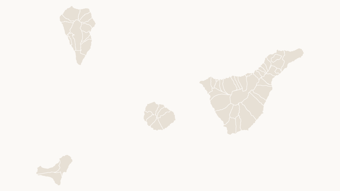 Santa Cruz de Tenerife Municipios map preview in the editorial theme