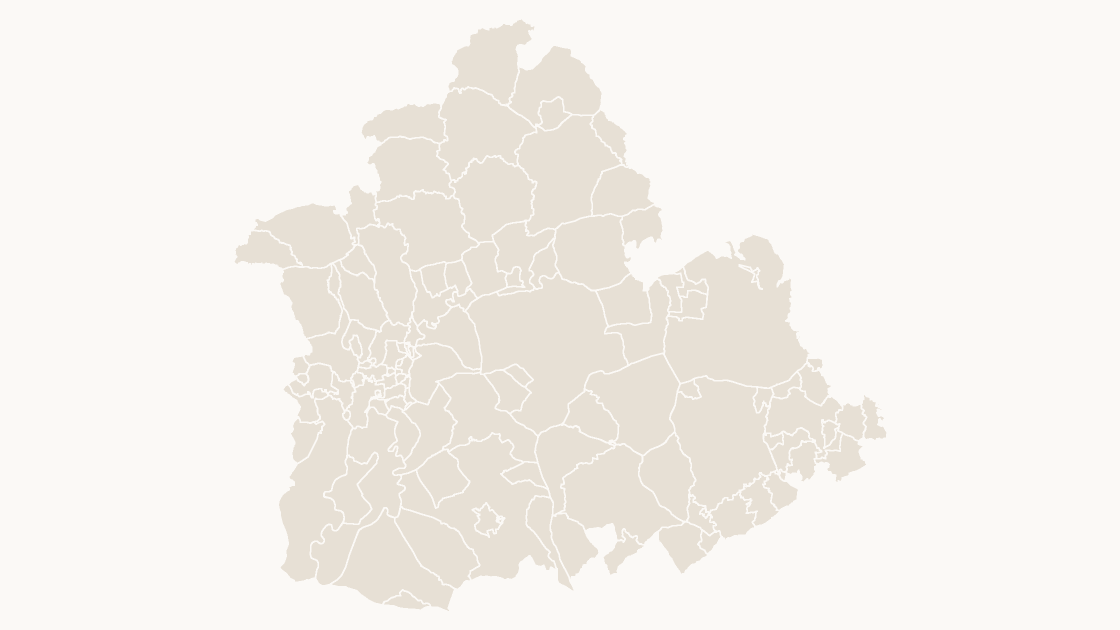 Sevilla Municipios map preview in the editorial theme