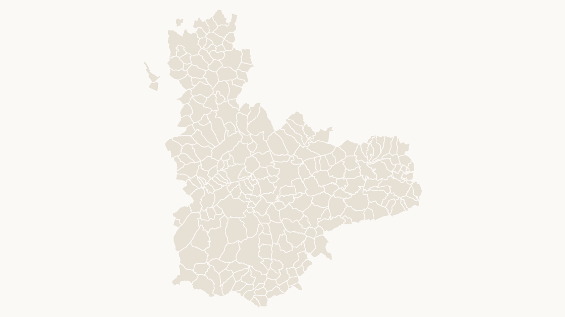 Valladolid Municipios map preview in the editorial theme