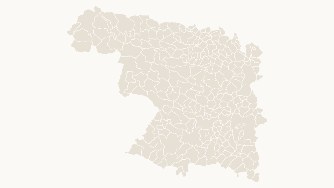 Zamora Municipios map preview in the editorial theme