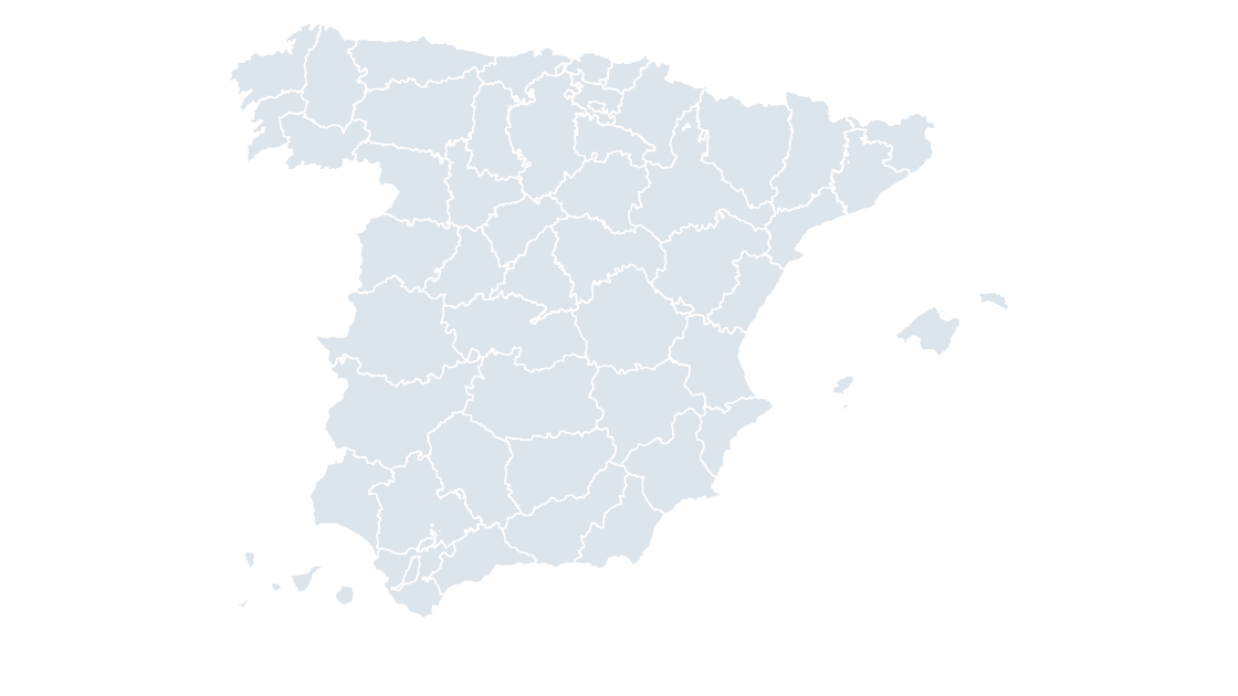 Plantillas Editables de Mapas de España | GeoSlides