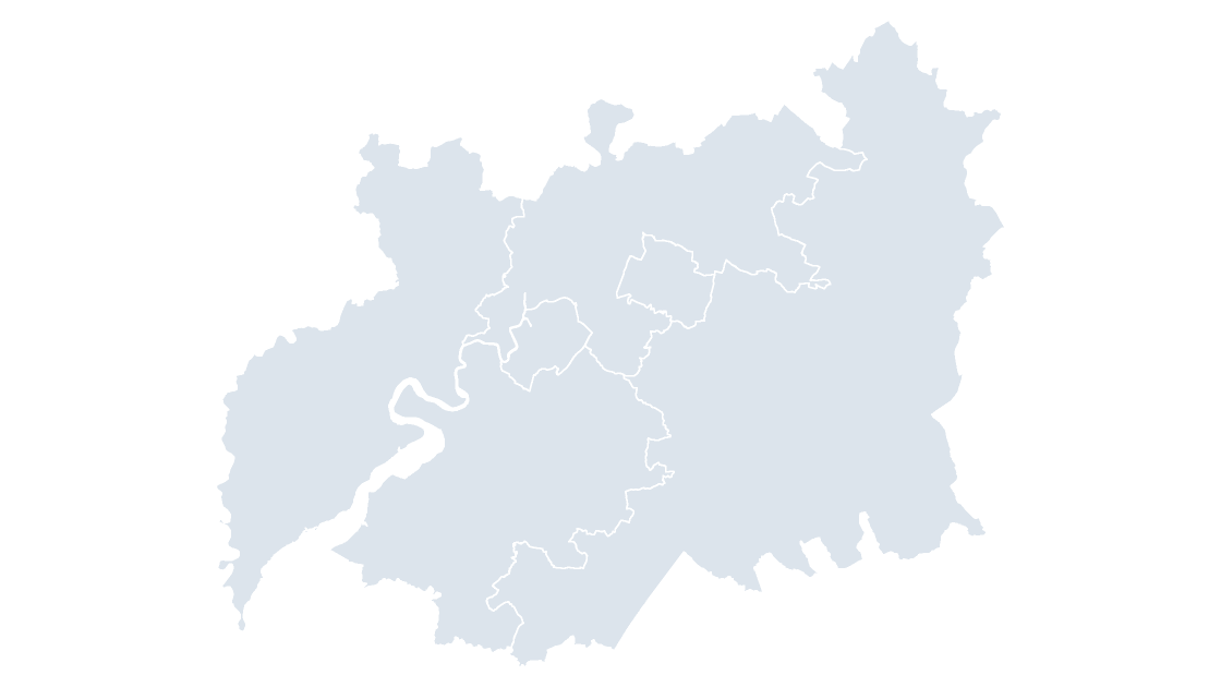 Gloucestershire Districts map preview