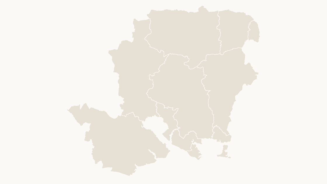 Hampshire Districts map preview in the editorial theme