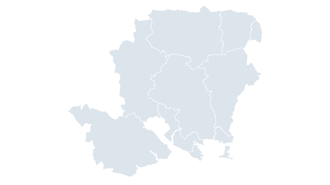 Hampshire Districts map preview