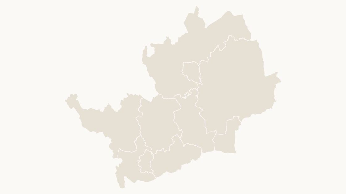 Hertfordshire Districts map preview in the editorial theme
