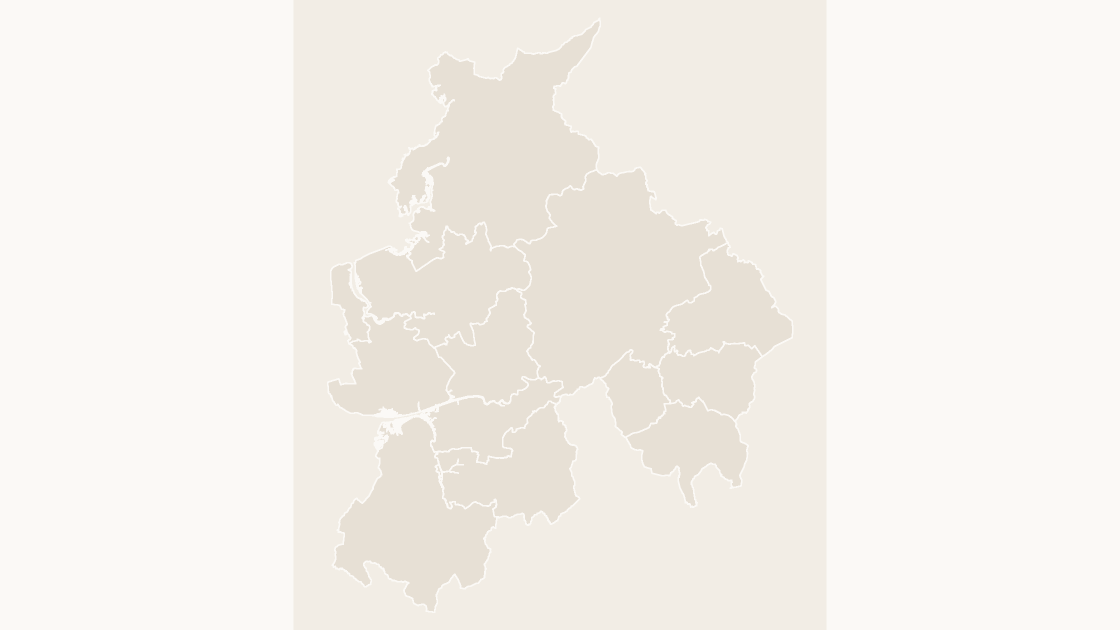 Lancashire Districts map preview in the editorial theme