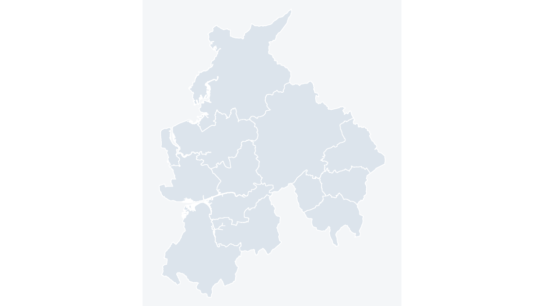 Lancashire Districts map preview
