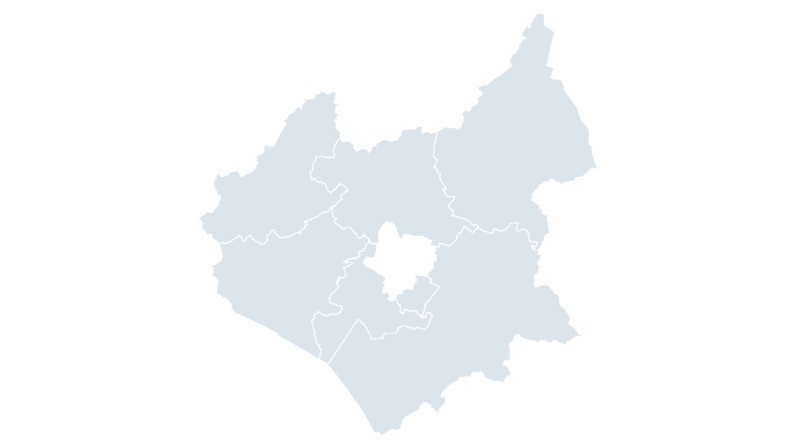 Leicestershire Districts map preview