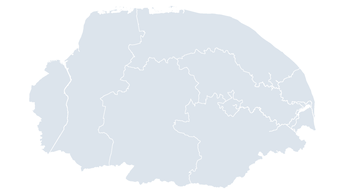 Norfolk Districts map preview