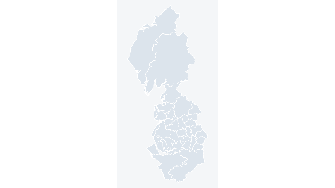North West Local Authority Districts map preview
